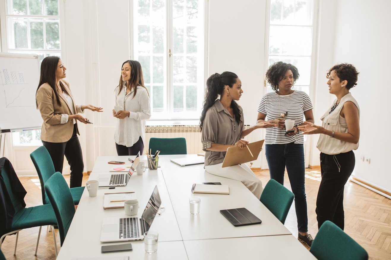Women working in office